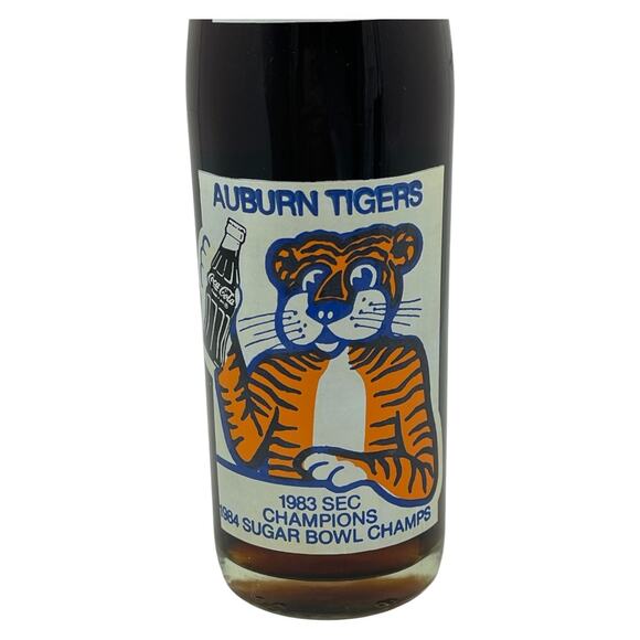 Vintage Auburn Tigers 1983 SEC Champions 1984 Sugar Bowl Coca-Cola Bottle 10oz - Picture 2 of 7